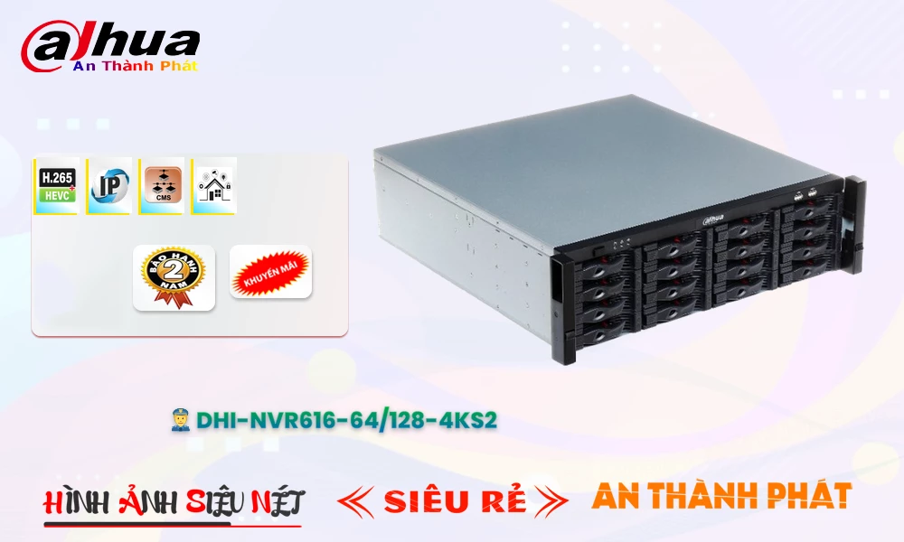 Đầu Ghi IP DHI-NVR616-64-128-4KS2