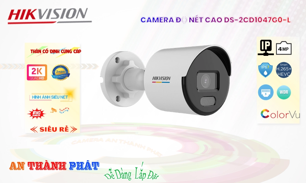 Camera An Ninh Hikvision DS-2CD1047G0-L Chức Năng Cao Cấp