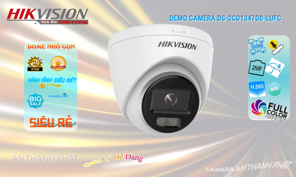 DS-2CD1327G0-LU Camera Chính Hãng Hikvision DS-2CD1327G0-LU Camera Chính Hãng Hikvision