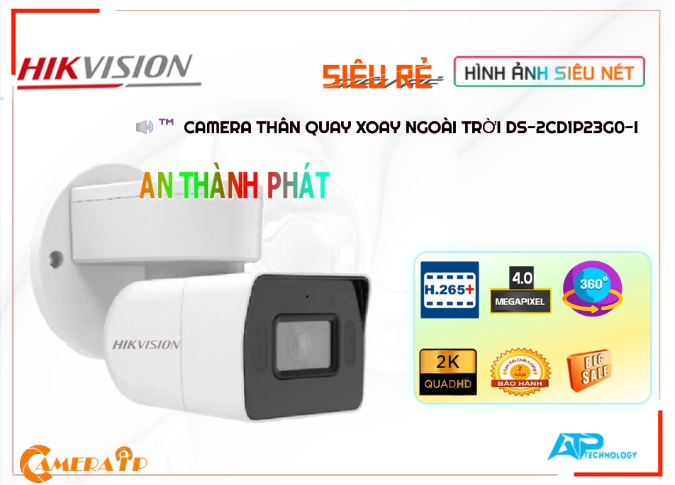 Camera DS-2CD1P23G0-I Thiết kế Đẹp Camera DS-2CD1P23G0-I Thiết kế Đẹp