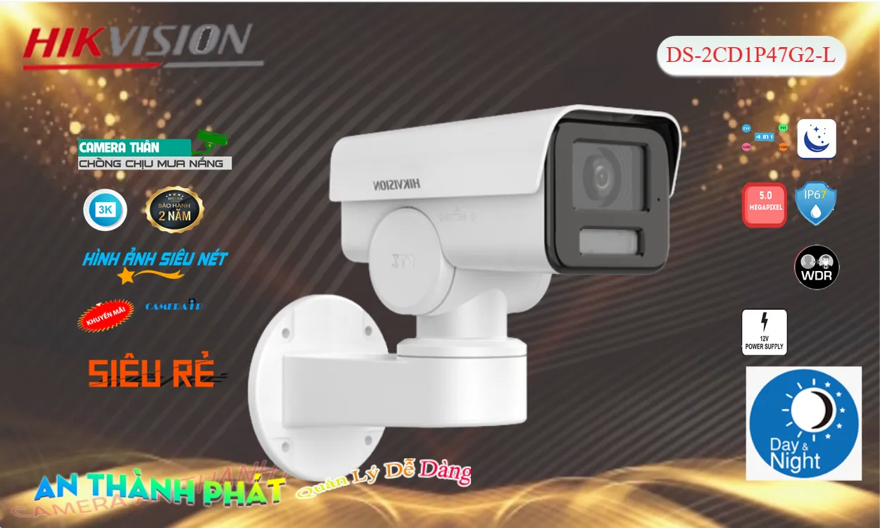DS-2CD1P47G2-L Camera An Ninh Mẫu Đẹp