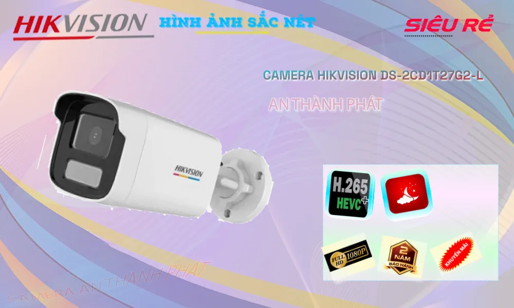 Camera DS-2CD1T27G2-L Sắc Nét