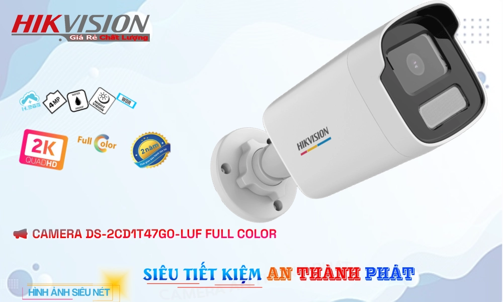 Camera An Ninh Hikvision DS-2CD1T47G0-LUF Đang giảm giá