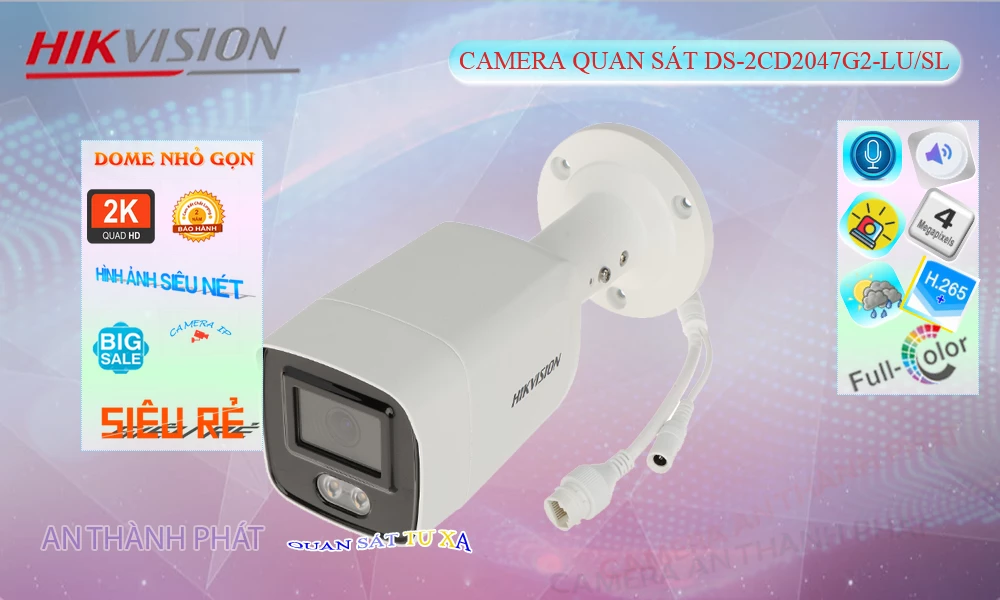 DS-2CD2047G2-LU/SL Camera Sắc Nét Hikvision DS-2CD2047G2-LU/SL Camera Sắc Nét Hikvision