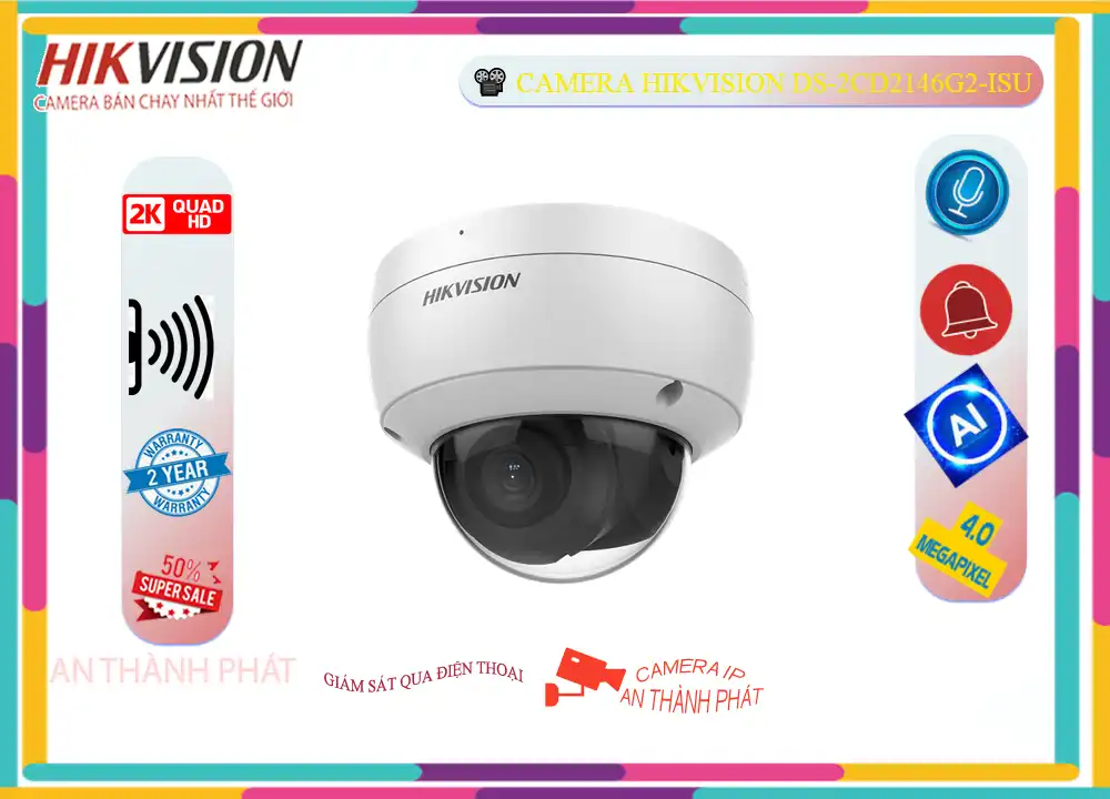 DS-2CD2146G2-ISU sắc nét Hikvision ➠ DS-2CD2146G2-ISU sắc nét Hikvision ➠