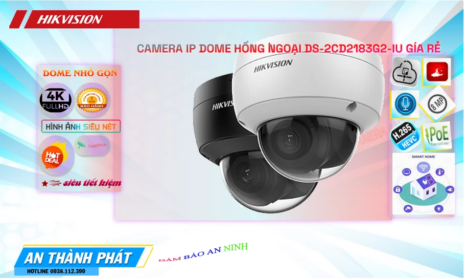 Camera An Ninh Hikvision DS-2CD2183G2-IU Thiết kế Đẹp Camera An Ninh Hikvision DS-2CD2183G2-IU Thiết kế Đẹp