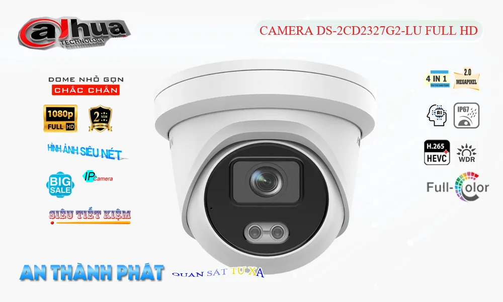 DS-2CD2327G2-LU Camera An Ninh Mẫu Đẹp