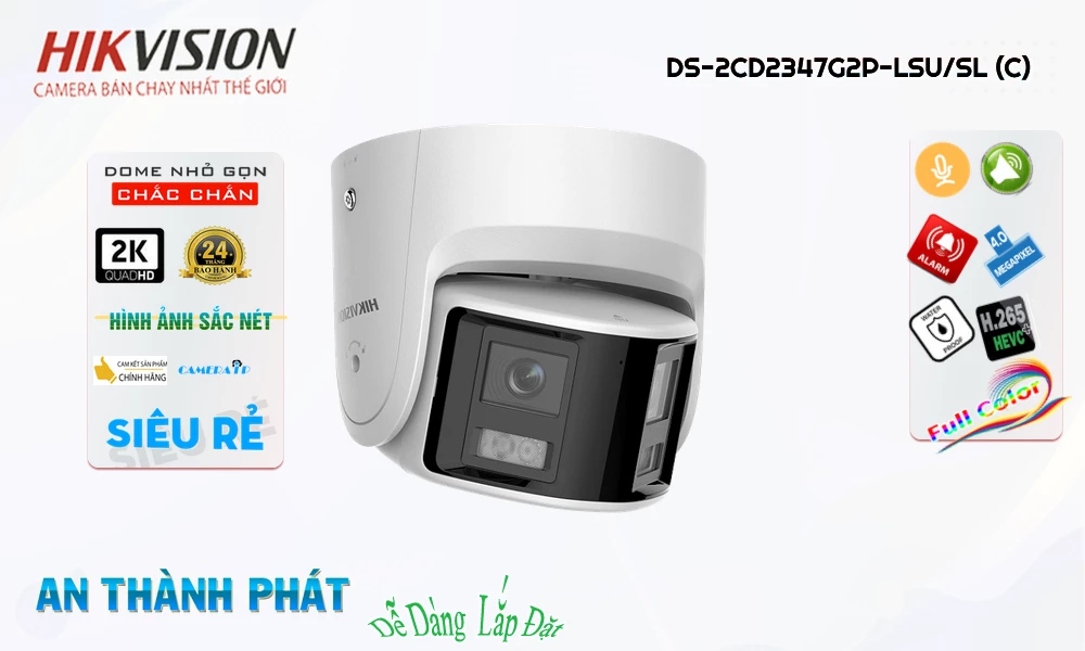 DS-2CD2347G2P-LSU/SL(C) Camera Công Nghệ Mới  Hikvision
