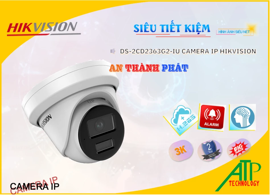 Camera An Ninh Hikvision DS-2CD2363G2-IU Chất Lượng Camera An Ninh Hikvision DS-2CD2363G2-IU Chất Lượng