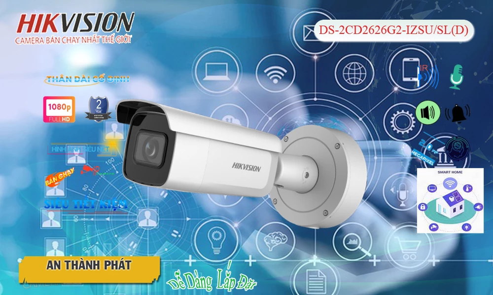 DS-2CD2626G2-IZSU/SL(D) Camera An Ninh Thiết kế Đẹp