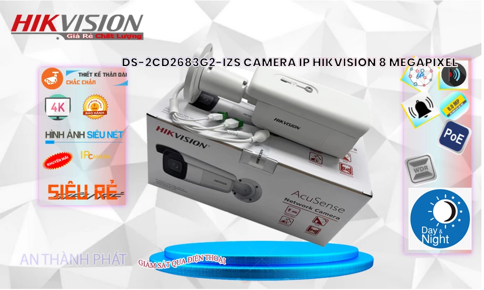 ✓ DS-2CD2683G2-IZS Camera Thiết kế Đẹp Hikvision ✓ DS-2CD2683G2-IZS Camera Thiết kế Đẹp Hikvision