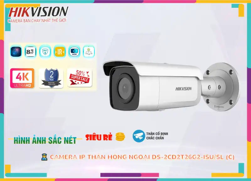 Camera Hikvision DS-2CD2T26G2-ISU/SL (C),DS-2CD2T26G2-ISU/SL (C) rẻ nhất, Camera Giá re DS-2CD2T26G2-ISU/SL (C) Công Nghệ Mới,DS-2CD2T26G2-ISU/SL (C) Cấp Nguồ Qua Dây Mạng  giá mới nhất,DS-2CD2T26G2-ISU/SL (C) Giá chiết khấu,phân phối DS-2CD2T26G2-ISU/SL (C) FULL HD 1080P 2.0 megapixel ,Nơi Lắp DS-2CD2T26G2-ISU/SL (C),DS-2CD2T26G2-ISU/SL (C) rẻ nhất,DS-2CD2T26G2-ISU/SL (C) Công Nghệ Mới
