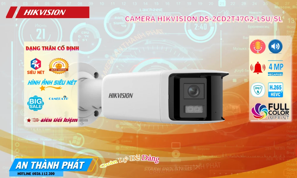 Camera An Ninh Hikvision DS-2CD2T47G2-LSU/SL Chức Năng Cao Cấp Camera An Ninh Hikvision DS-2CD2T47G2-LSU/SL Chức Năng Cao Cấp