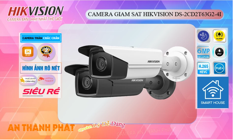 DS-2CD2T63G2-4I Hikvision Chức Năng Cao Cấp DS-2CD2T63G2-4I Hikvision Chức Năng Cao Cấp