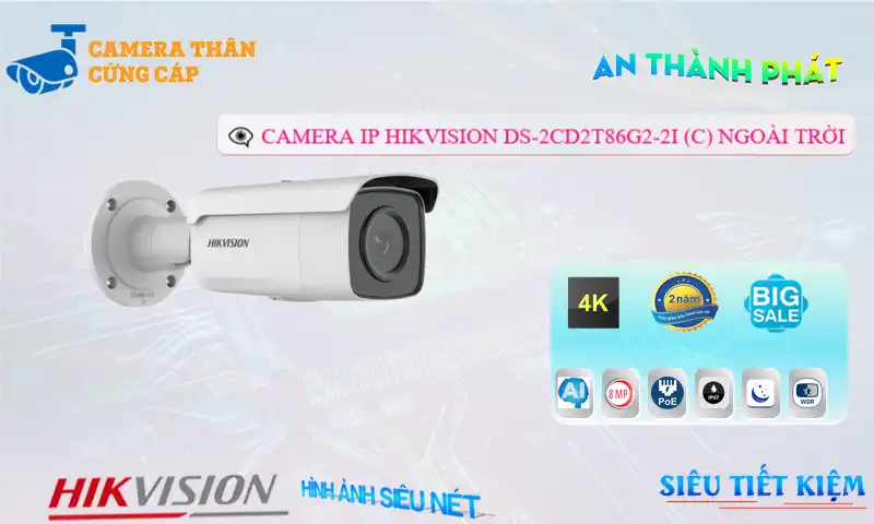 DS-2CD2T86G2-2I (C) sắc nét Hikvision ➠