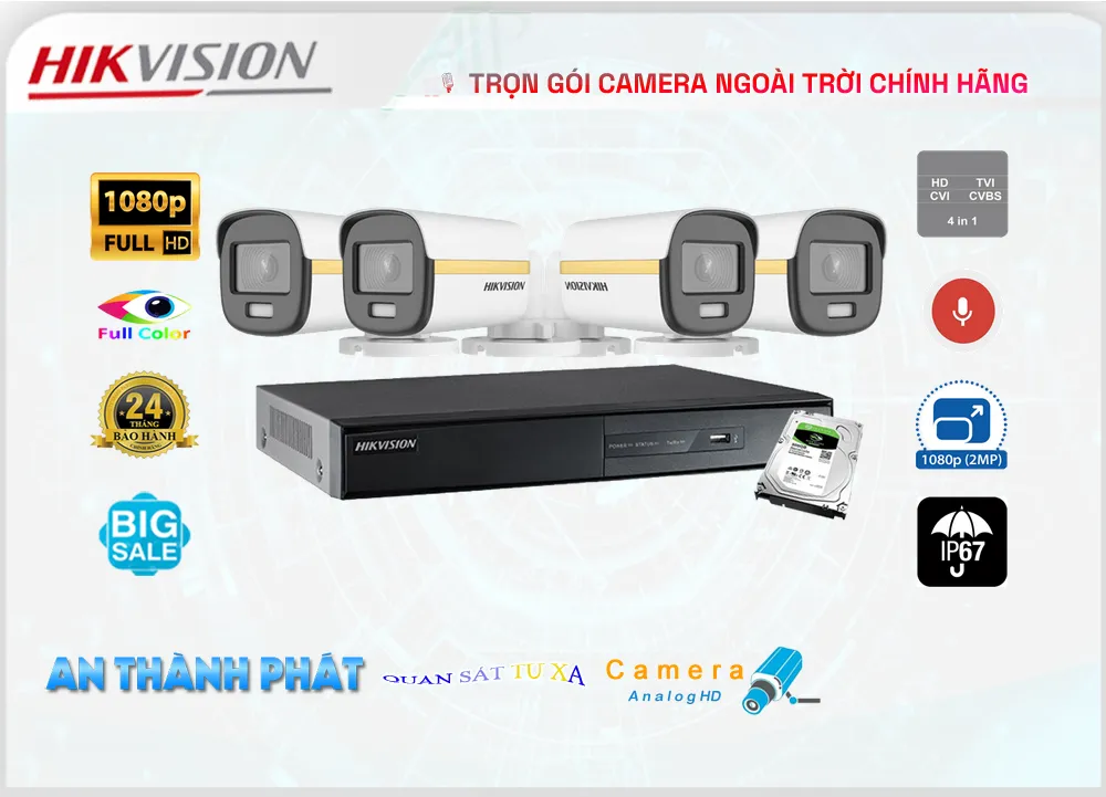 Trọn gói camera ngoài trời chính hãng, giá rẻ, chất lượng, kết nối wifi, hỗ trợ đàm thoại, hồng ngoại, chống nước, tích hợp cảm biến chuyển động, khả năng lưu trữ đám mây, tầm xa, hỗ trợ điều khiển từ xa.