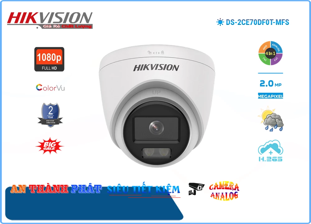 Camera DS-2CE70DF0T-MFS  Hikvision