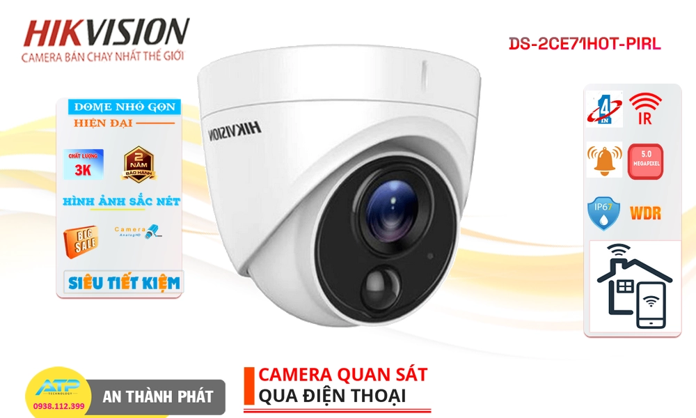 DS-2CE71H0T-PIRL Camera Chính Hãng Hikvision