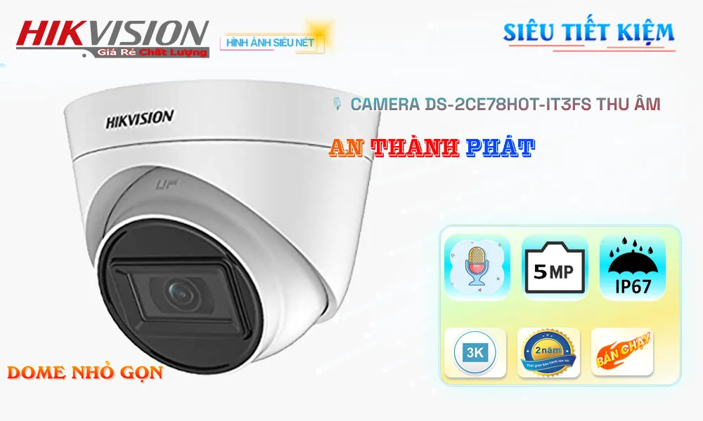 Camera DS-2CE78H0T-IT3FS Độ Nét Cao Camera DS-2CE78H0T-IT3FS Độ Nét Cao