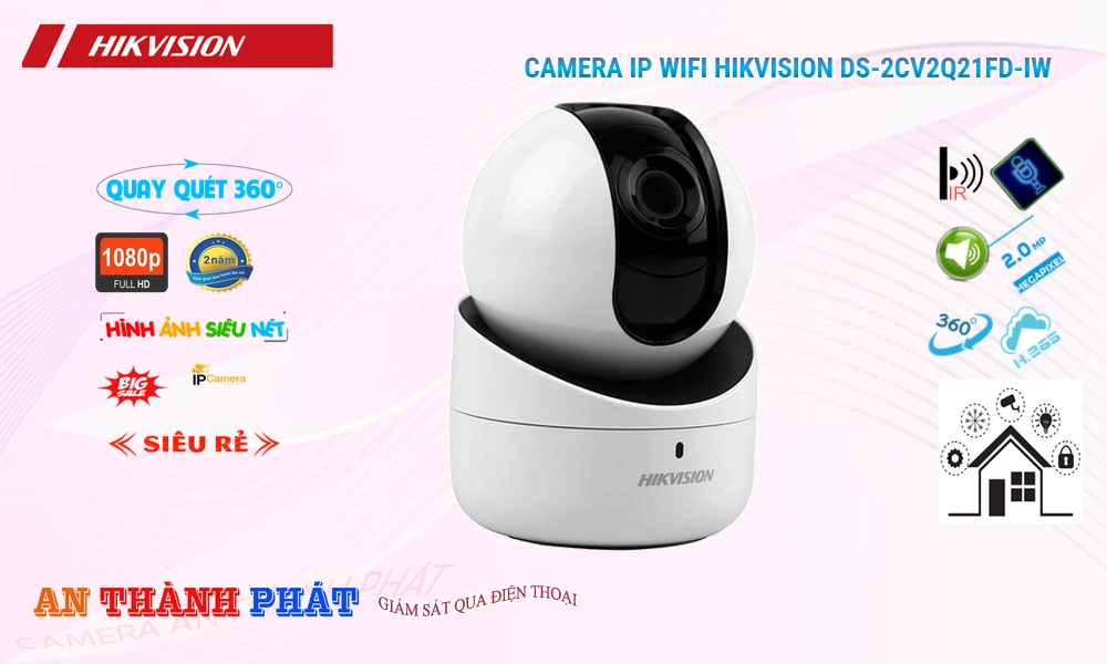 DS-2CV2Q21FD-IW Camera Hikvision Công Nghệ Mới