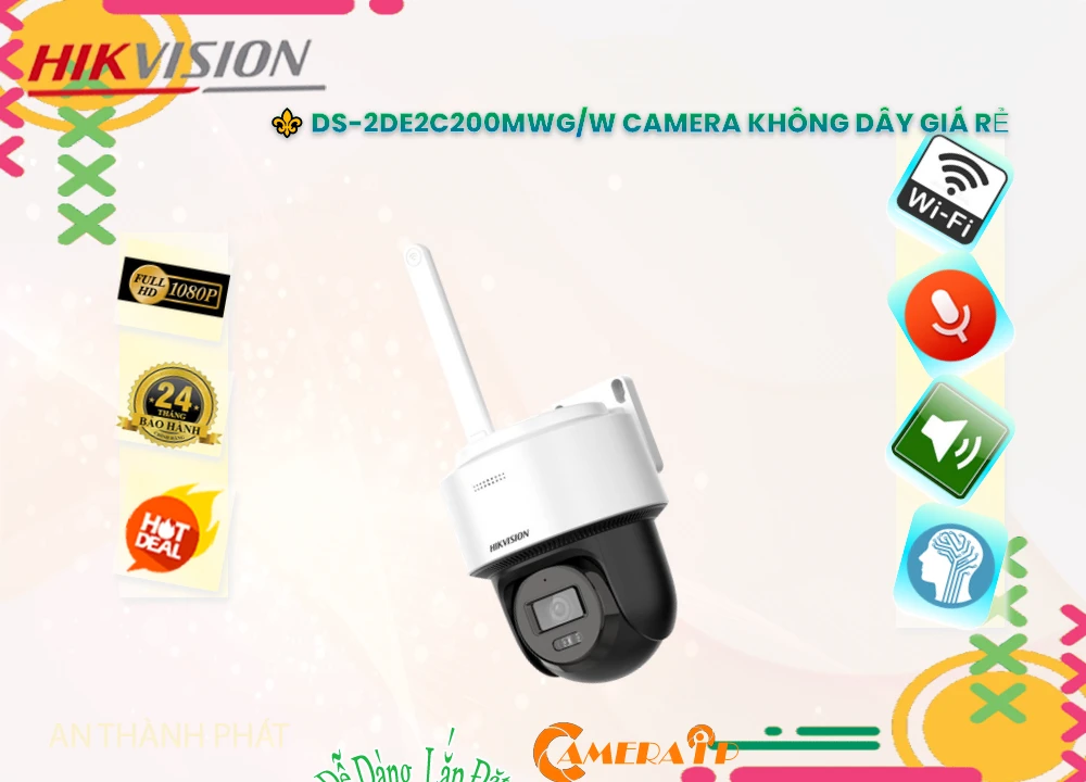 Camera Hikvision DS-2DE2C200MWG/W,Camera DS-2DE2C200MWG/W,DS-2DE2C200MWG/W,Camera quan sát DS-2DE2C200MWG/W,Camera giám sát DS-2DE2C200MWG/W,Camera ptz mini Hikvision DS-2DE2C200MWG/W