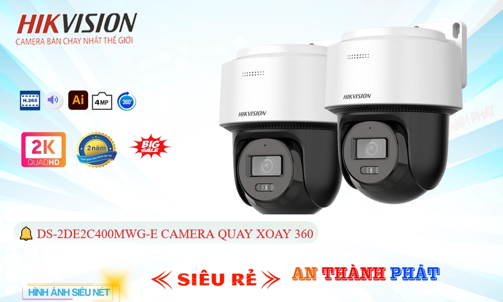 ❇  Camera Hikvision Thiết kế Đẹp Công Nghệ IP DS-2DE2C400MWG-E