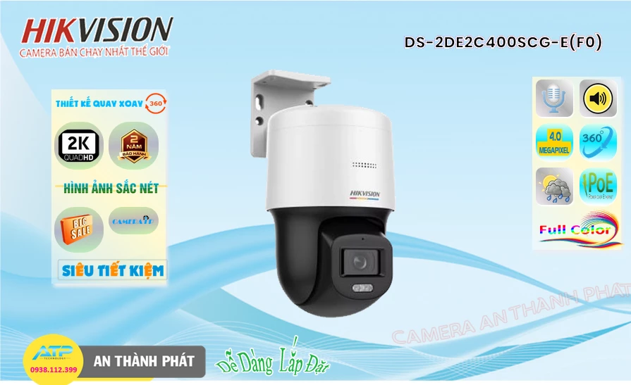 Camera DS-2DE2C400SCG-E(F0) Giá rẻ