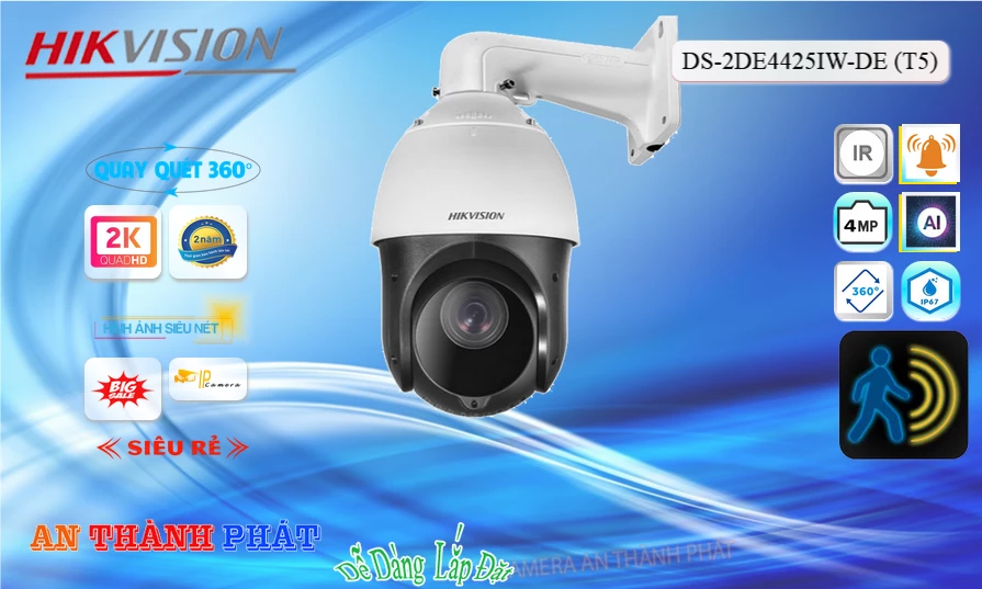 Camera DS-2DE4425IW-DE(T5) Sắc Nét