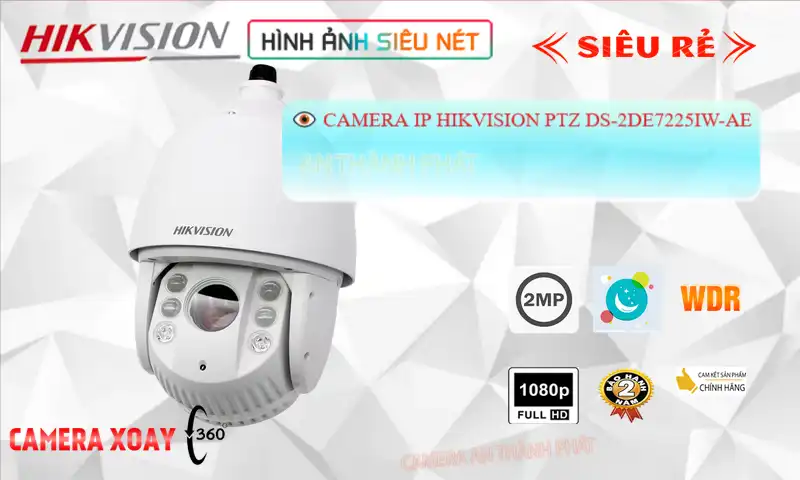 DS-2DE7225IW-AE sắc nét Hikvision