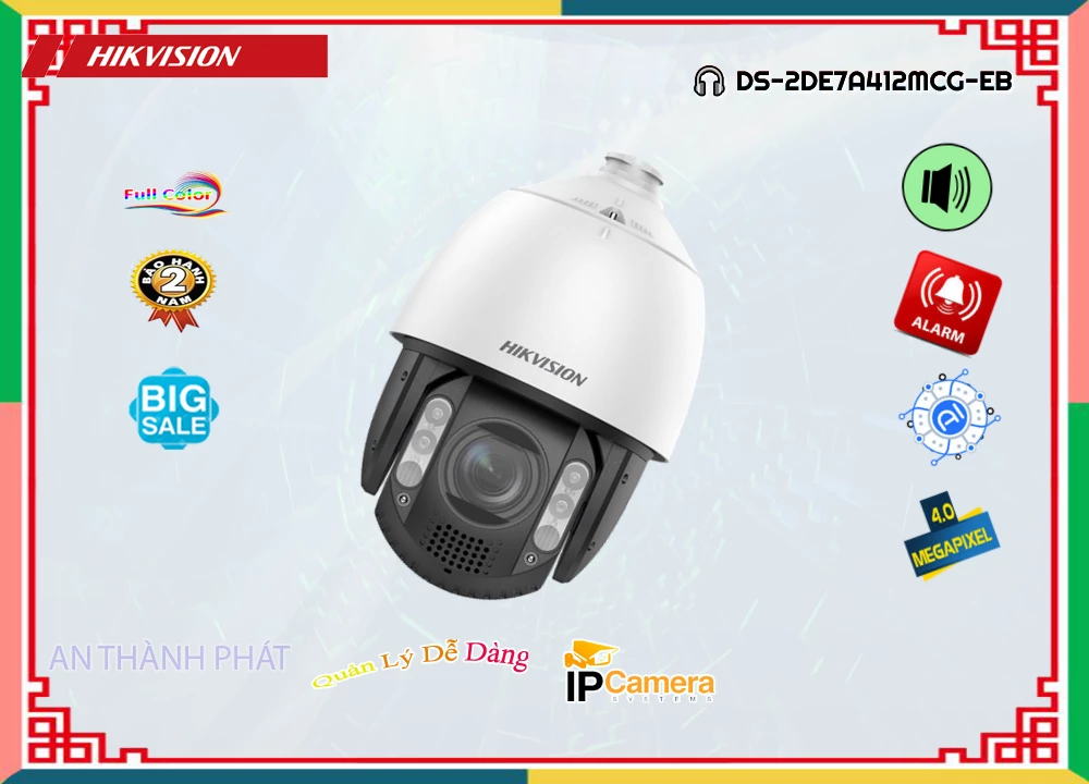 DS-2DE7A412MCG-EB Camera Hikvision Tiết Kiệm DS-2DE7A412MCG-EB Camera Hikvision Tiết Kiệm