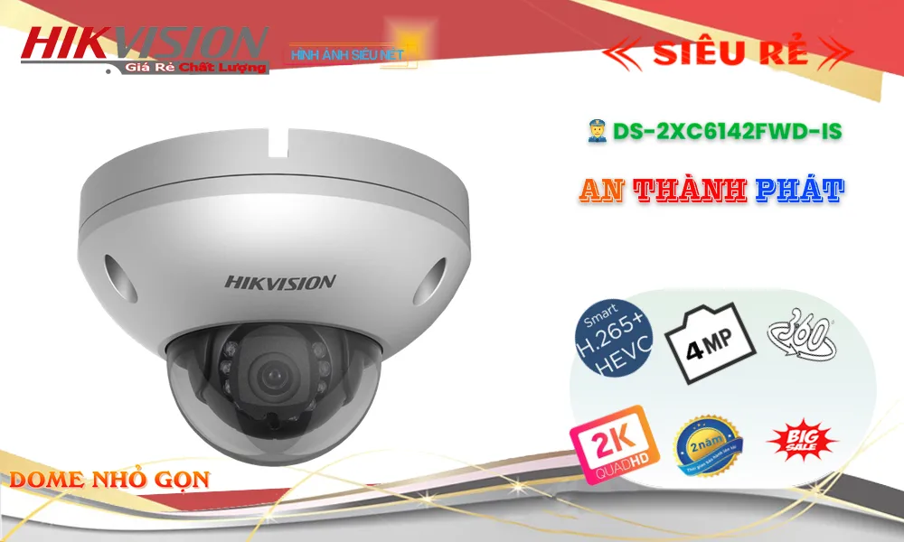 DS-2XC6142FWD-IS Camera Sắc Nét  Hikvision