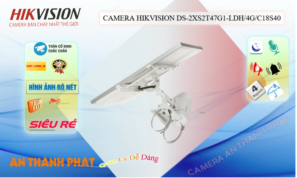 DS-2XS2T47G1-LDH/4G/C18S40 Camera Hikvision Giá rẻ DS-2XS2T47G1-LDH/4G/C18S40 Camera Hikvision Giá rẻ