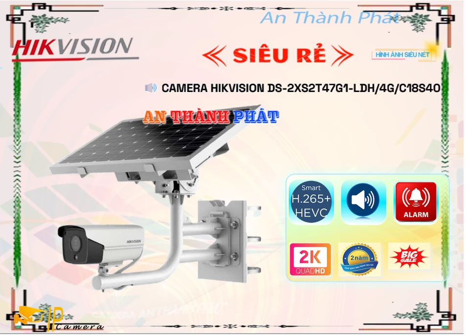 DS-2XS2T47G1-LDH/4G/C18S40 Camera Hikvision Giá rẻ DS-2XS2T47G1-LDH/4G/C18S40 Camera Hikvision Giá rẻ