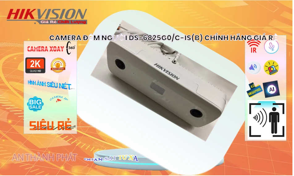 Camera  Hikvision DS-6825G0/C-IS(B) Sắc Nét