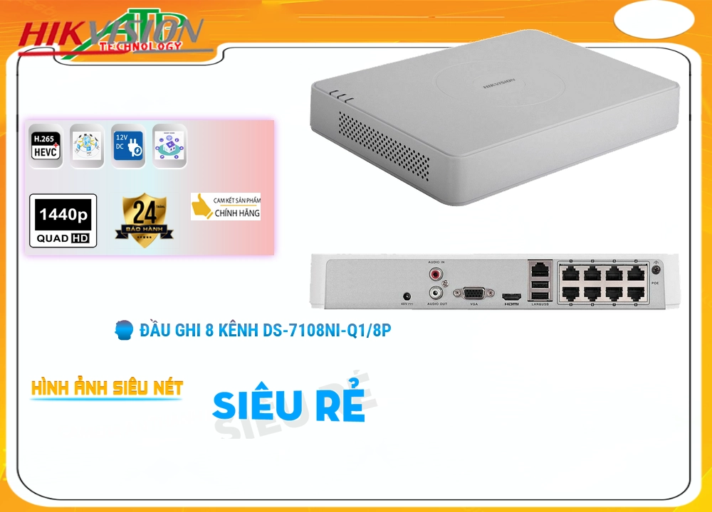 Đầu Thu KTS Hikvision DS-7108NI-Q1/8P Công Nghệ Mới,DS-7108NI-Q1/8P Mới nhấtDS-7108NI-Q1/8P Siêu rẻ,DS 7108NI Q1/8P,Giá Bán DS-7108NI-Q1/8P,Nơi Lắp DS-7108NI-Q1/8P,DS-7108NI-Q1/8P Mới nhất,DS-7108NI-Q1/8P Siêu rẻ,Giá Phân Phối ,phân phối DS-7108NI-Q1/8P