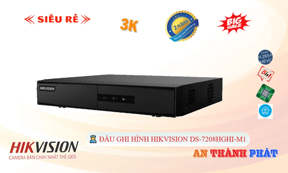 Đầu ghi Hikvision DS-7208HGHI-M1 Mẫu Đẹp ✲ Đầu ghi Hikvision DS-7208HGHI-M1 Mẫu Đẹp ✲