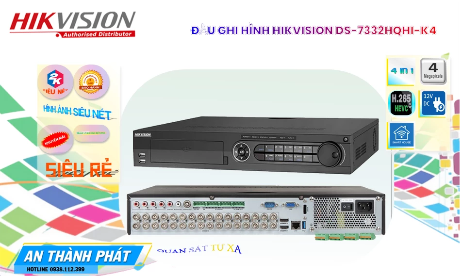 ✅ Đầu Ghi Hikvision Thiết kế Đẹp DS-7332HQHI-K4 ✅ Đầu Ghi Hikvision Thiết kế Đẹp DS-7332HQHI-K4