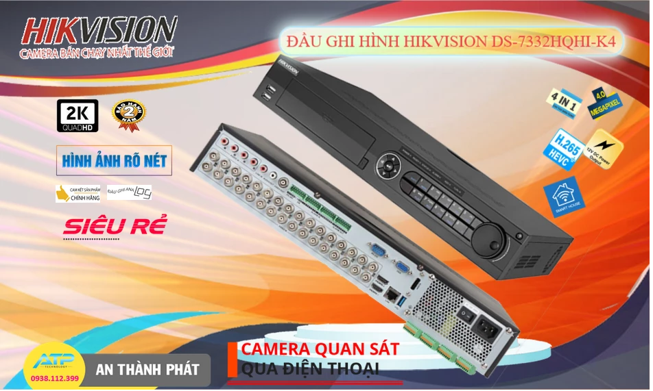 ✅ Đầu Ghi Hikvision Thiết kế Đẹp DS-7332HQHI-K4 ✅ Đầu Ghi Hikvision Thiết kế Đẹp DS-7332HQHI-K4