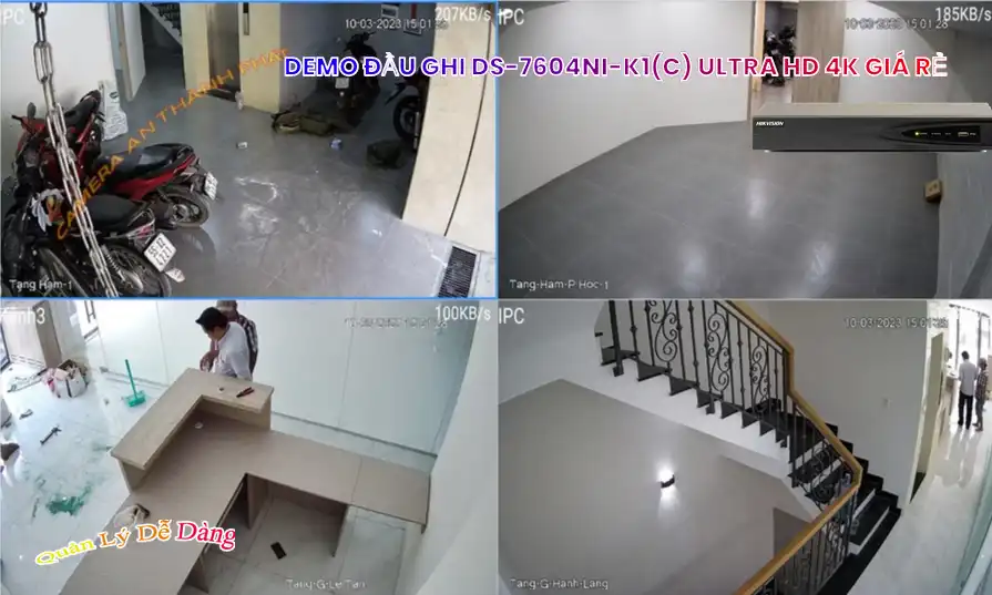 DS-7604NI-K1(C)Thiết Bị Ghi Hình Hình Ảnh Đẹp  Hikvision