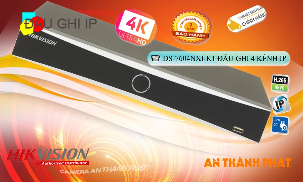 Đầu Ghi DS-7604NXI-K1 Công Nghệ Mới ✽