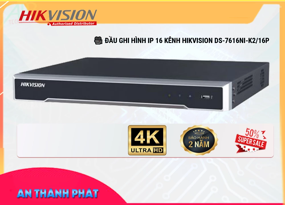 DS-7616NI-K2/16PĐầu ghi Camera Hikvision Tiết Kiệm DS-7616NI-K2/16PĐầu ghi Camera Hikvision Tiết Kiệm