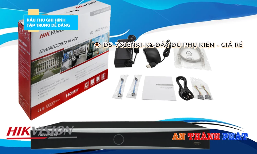 DS-7616NXI-K1 Đầu Ghi Hình Thiết kế Đẹp DS-7616NXI-K1 Đầu Ghi Hình Thiết kế Đẹp