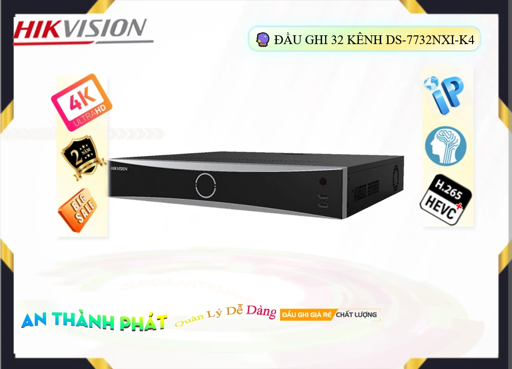 DS-7732NXI-K4 Đầu Ghi Hình Chức Năng Cao Cấp DS-7732NXI-K4 Đầu Ghi Hình Chức Năng Cao Cấp