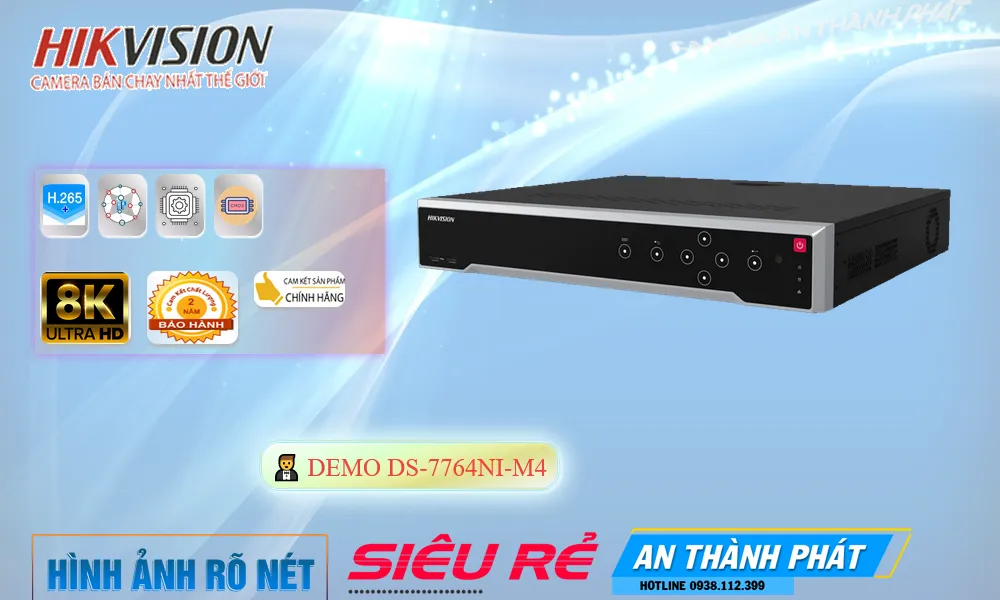 Đầu Thu KTS Hikvision DS-7764NI-M4 Công Nghệ Mới ✅ Đầu Thu KTS Hikvision DS-7764NI-M4 Công Nghệ Mới ✅