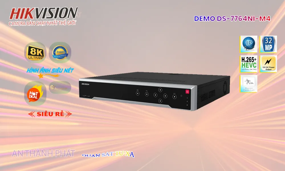 Đầu Thu KTS Hikvision DS-7764NI-M4 Công Nghệ Mới ✅ Đầu Thu KTS Hikvision DS-7764NI-M4 Công Nghệ Mới ✅
