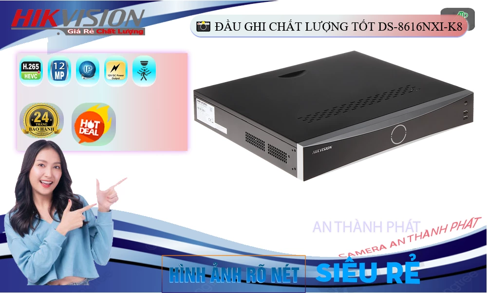 DS-8616NXI-K8 Đầu Ghi Hình Thiết kế Đẹp DS-8616NXI-K8 Đầu Ghi Hình Thiết kế Đẹp