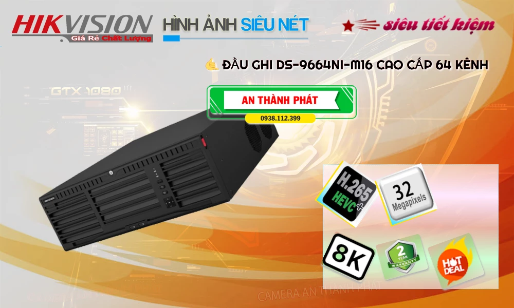 Hikvision DS-9664NI-M16 Tiết Kiệm
