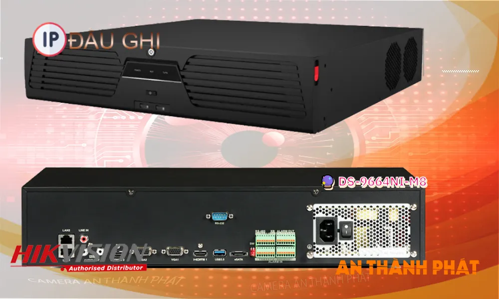 DS-9664NI-M8  Hikvision Thiết kế Đẹp