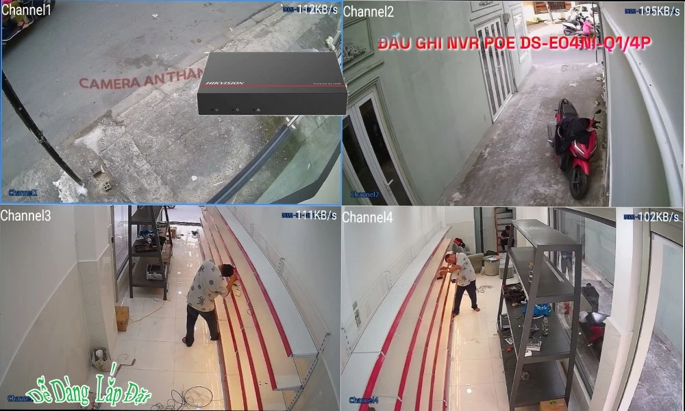 DS-E04NI-Q1/4P Đầu Ghi Hikvision