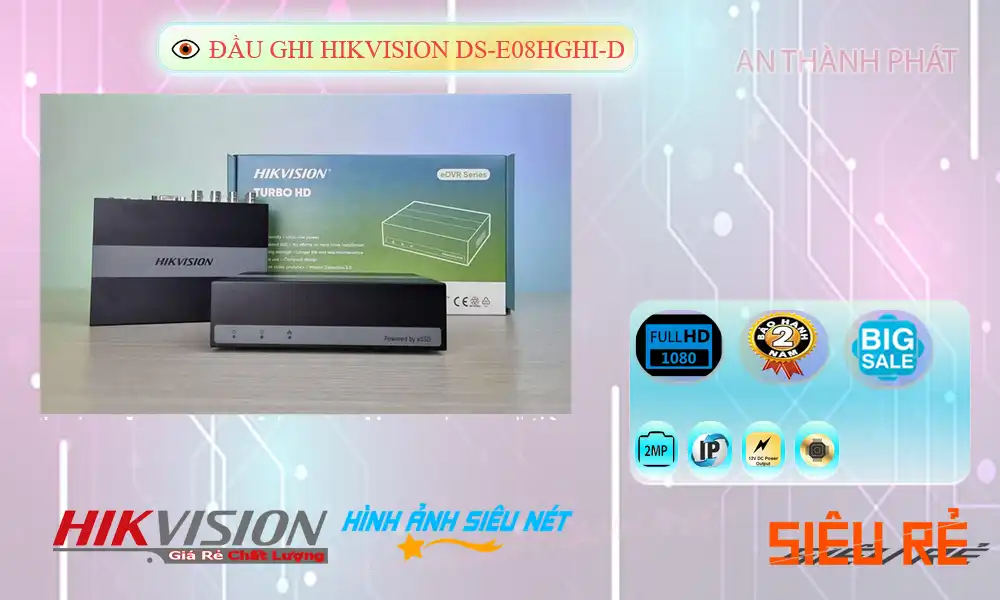 Đầu Thu KTS Hikvision DS-E08HGHI-D Giá rẻ Đầu Thu KTS Hikvision DS-E08HGHI-D Giá rẻ